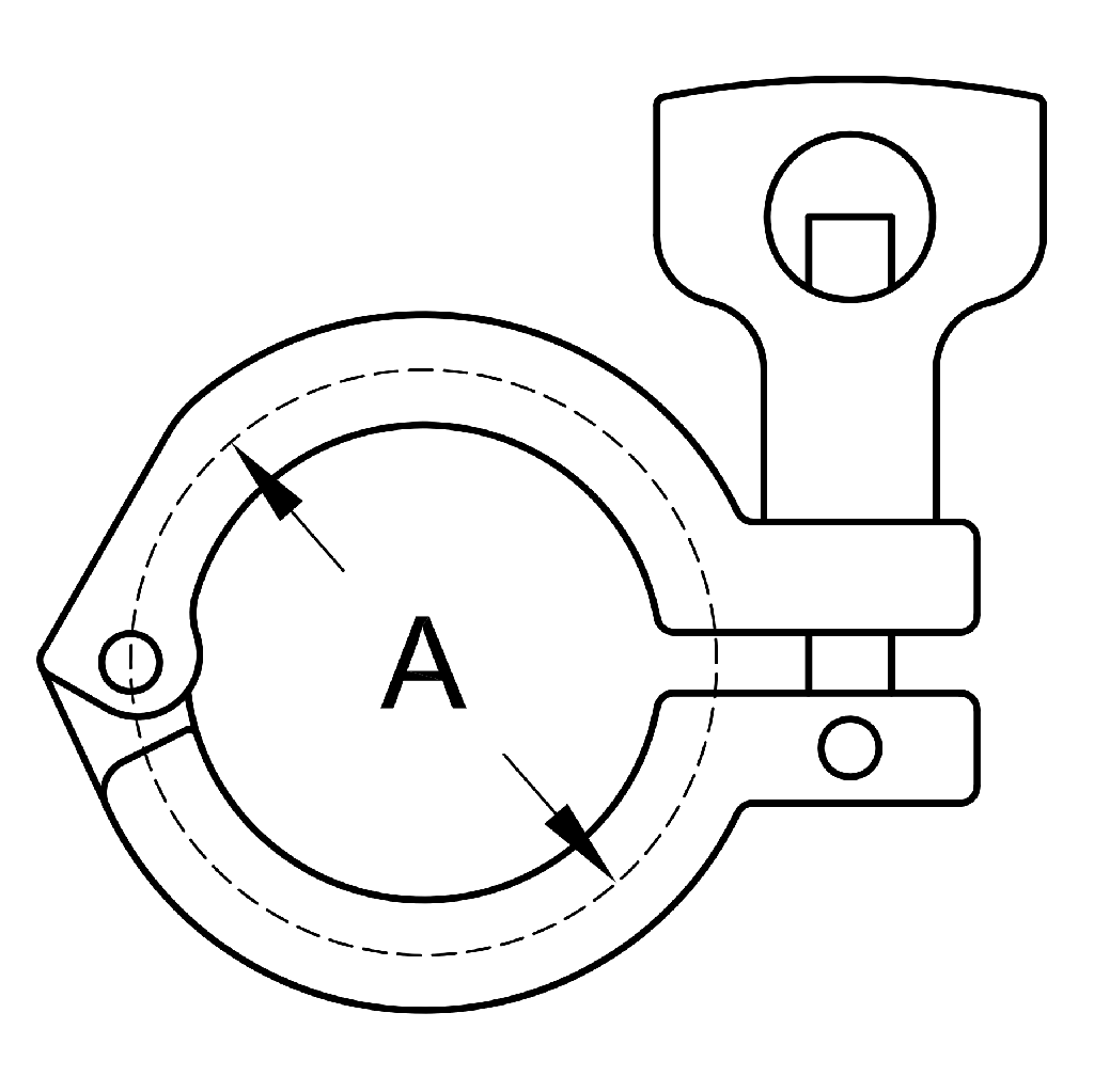 13MHM - Single Pin Heavy Duty Tri-Clamp