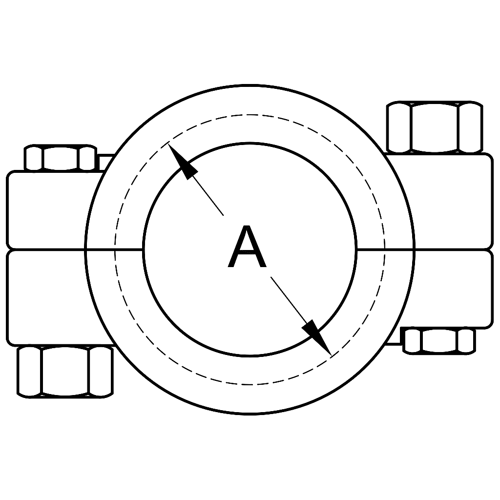 13MHP - High Pressure Bolted Tri-Clamp