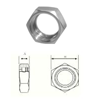 13H - Bevel Seat Union Hex Nut