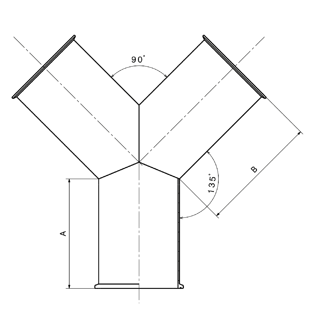 28BMP - Tri-Clamp True Wye