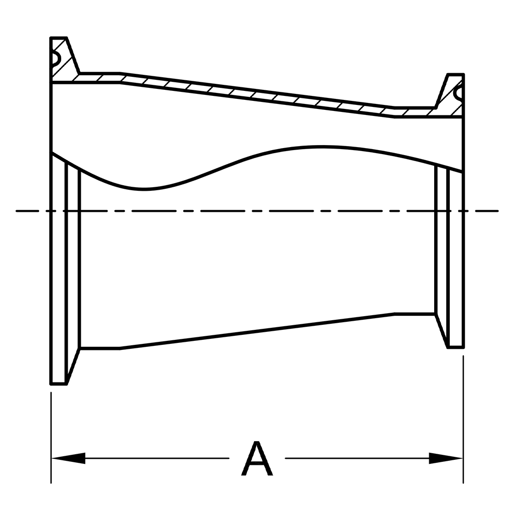 31-14MP - Tri-Clamp Concentric Reducer