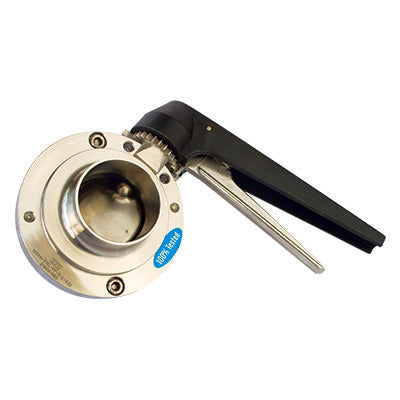 Butt-Weld Butterfly Valve - Plastic Trigger Handle