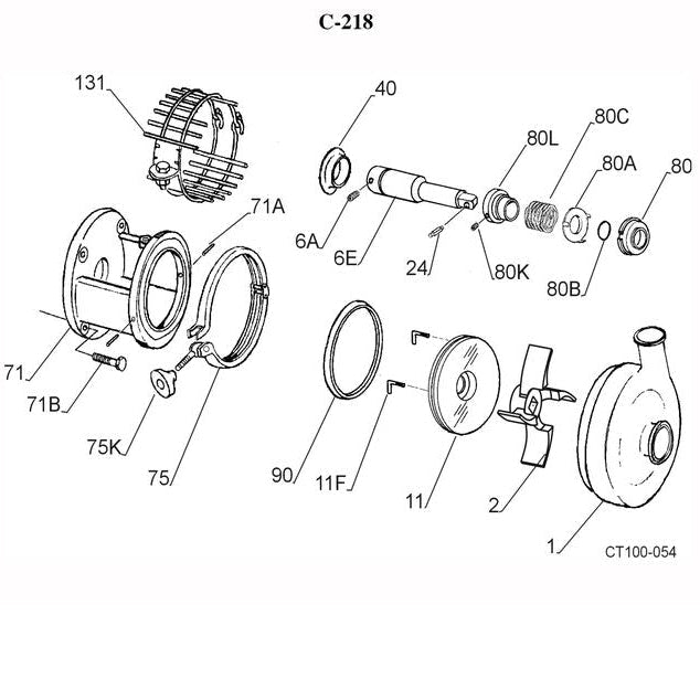 C218 / C318 Series Pump Parts