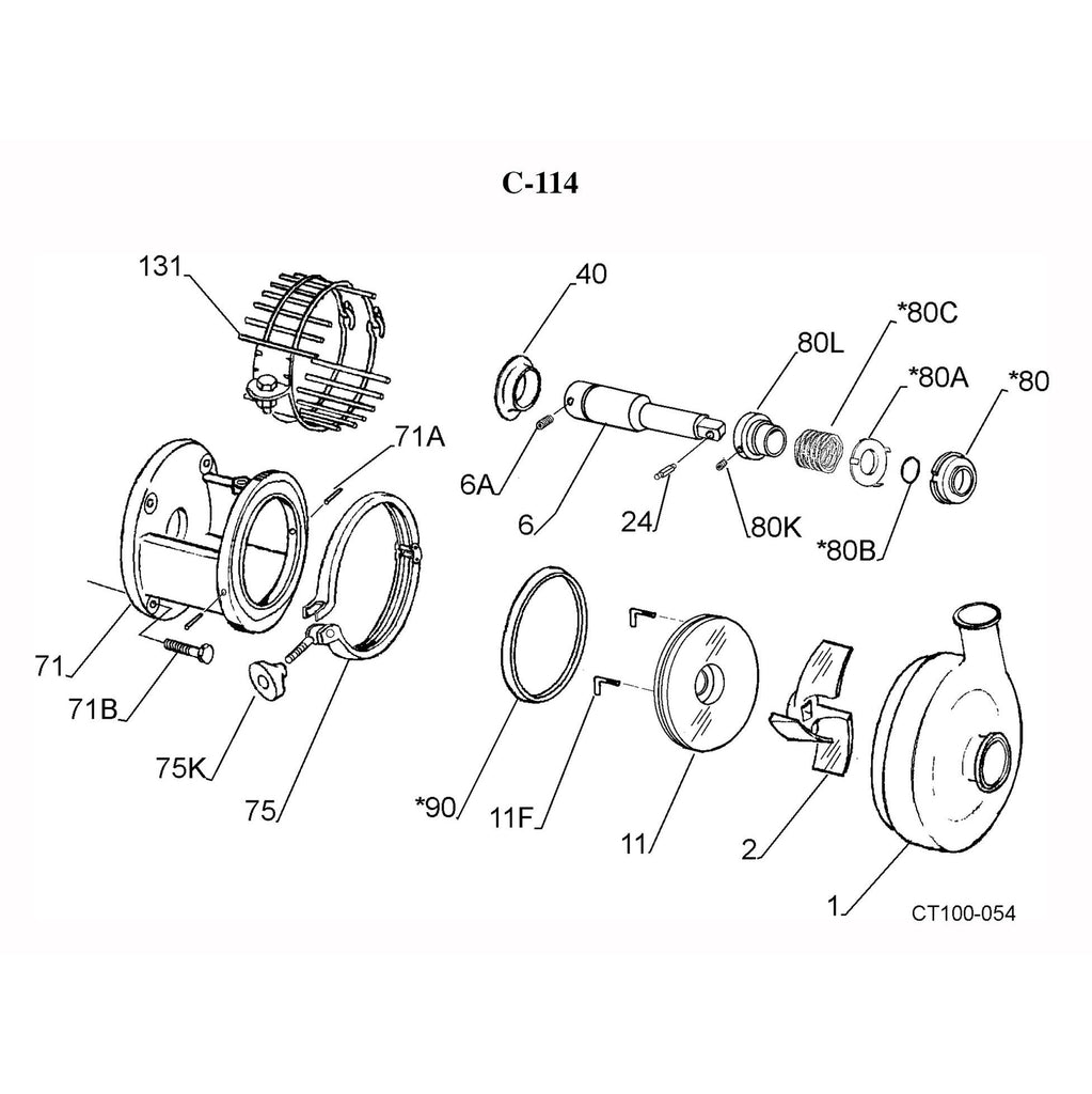 C114 / C214 Series Pump Parts