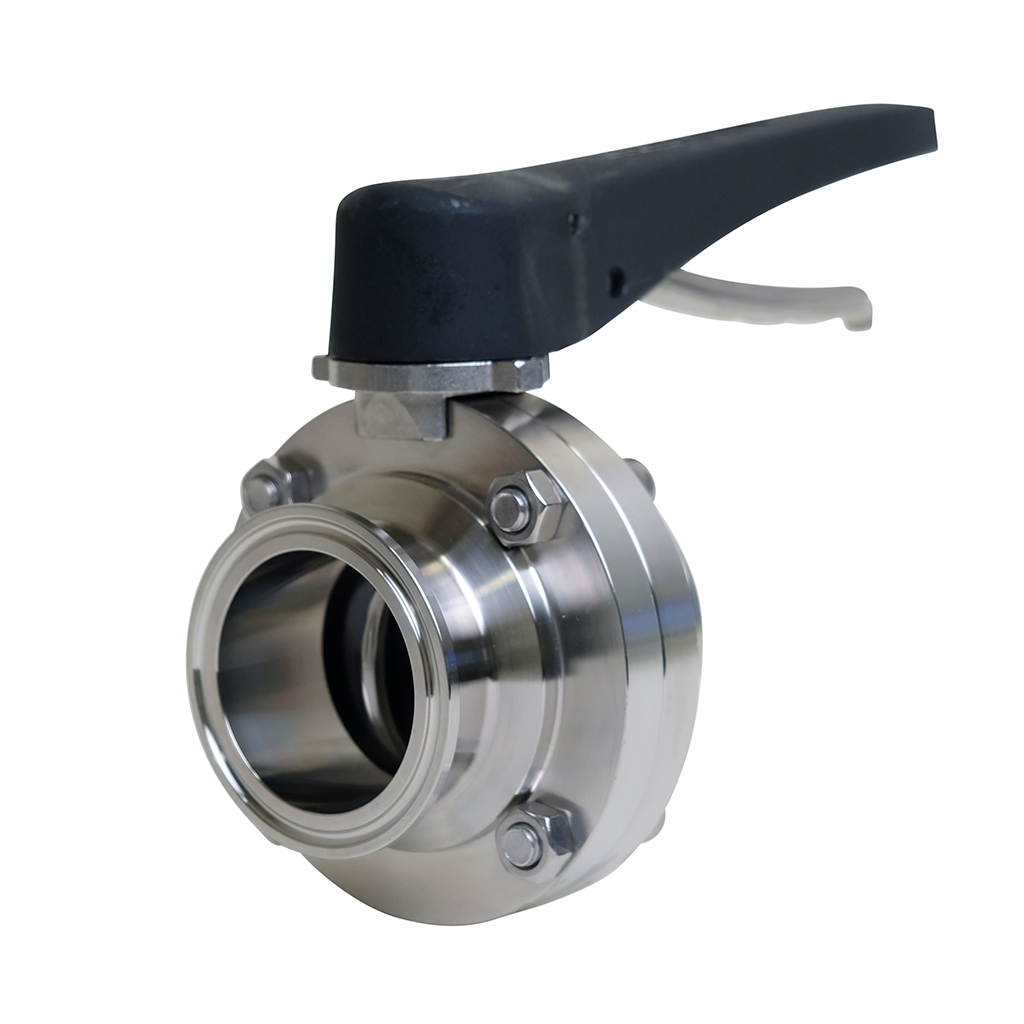 Tri-Clamp Butterfly Valve - Plastic Trigger Handle