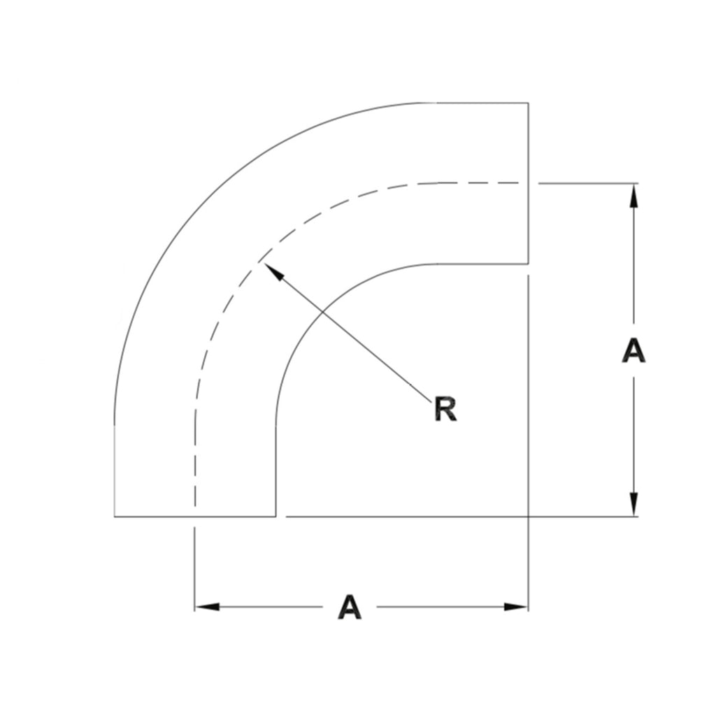 L2S - Butt-Weld Long 90° Elbow - Polished