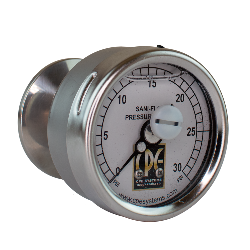 2-1/2” (63mm) Sani-Flow Brewery Pressure Gauge